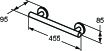 Barre de maintien 45 cm chrome - Porcher Réf. S0831AA