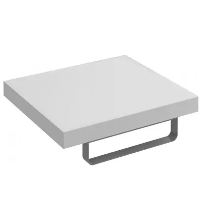 Barre porte-serviettes Parallel m�tal argent� (� l\'unit�) - JACOB DELAFON R�f. EB506-BME