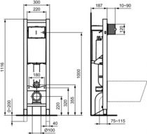 Bâti-support Prosys autoportant mécanique - Porcher Réf. R042767