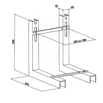 B&acirc;ti-support seul pour bidet supendu - JACOB DELAFON R&eacute;f. E6510-NF