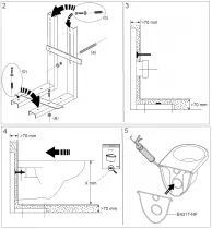 B&acirc;ti-support seul pour bidet supendu - JACOB DELAFON R&eacute;f. E6510-NF