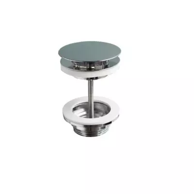 Bonde champignon �coulement libre Chrom� - DECOTEC R�f. 143457100010