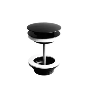 Bonde champignon �coulement libre Noir mat - DECOTEC R�f. 143457100013