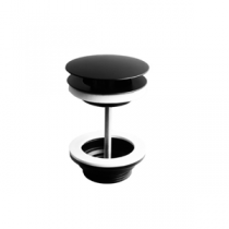 Bonde champignon écoulement libre Noir mat - DECOTEC Réf. 143457100013