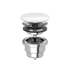 Bonde clic-clac c�ramique blanc - DECOTEC R�f. 143457100015