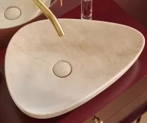 Bonde de vidage clic-clac 72mm c&eacute;ramique Travertin Sable - JACOB DELAFON R&eacute;f. E78262-HYE