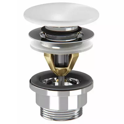 Bonde de vidage clic-clac c�ramique Blanc - JACOB DELAFON R�f. E78262-00