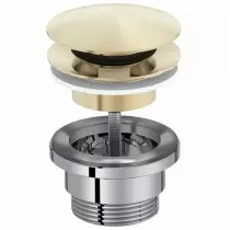 Bonde de vidage clic-clac Or beige - JACOB DELAFON R&eacute;f. E30536-BGG