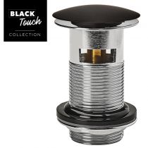 Bonde lavabo Quick Clac avec trop plein BLACK TOUCH - WIRQUIN Réf. 30722855