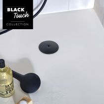 Bonde Slim BLACK TOUCH Ø90mm pour receveurs extra-plats - WIRQUIN Réf. 30722859                                 - WIRQUIN Réf. 3