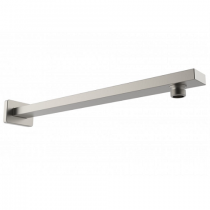 Bras de douche mural carré 41cm Nickel brossé - O\'DESIGN Réf. BRA410-NB