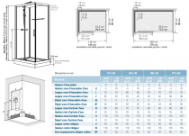 Cabine de douche Brooklyn 110x90cm verre transparent profilés Gris - KINEDO Réf. CA240GTNE