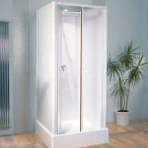 Cabine de douche Delta 70x70 portes pivotantes - KINEDO Réf. CA18