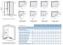 Cabine de douche Kineprime Glass C angle 70x70 portes coulissantes mitigeur thermostatique receveur 9cm - KINEDO Réf. CA700TTN