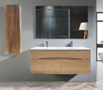 Caisson Danaé 120cm 2 tiroirs Iroko - O\'DESIGN Réf. CAIS-DANAE-IR1200S