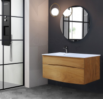 Caisson Danaé 120cm 2 tiroirs Iroko - O\'DESIGN Réf. CAIS-DANAE-IR1200S