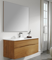 Caisson Danaé 120cm 2 tiroirs Iroko - O\'DESIGN Réf. CAIS-DANAE-IR1200S