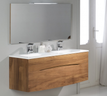 Caisson Danaé 120cm 2 tiroirs Iroko - O\'DESIGN Réf. CAIS-DANAE-IR1200S