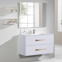 Caisson de meuble Belem 120cm 2 tiroirs pour vasque simple Blanc craie - O\'DESIGN Réf. CAIS-BEL1200BM-SC