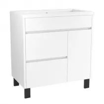 Caisson de meuble Dandy 80cm Blanc brillant / vasque en option - OZE Réf. CAIS-DANDY800B