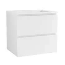 Caisson de meuble Harmonie 60cm 2 tiroirs Blanc mat vasque en option - OZE Réf. CAIS-HAR600BM