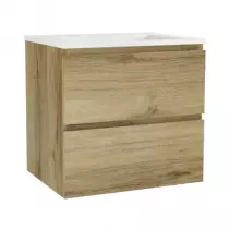 Caisson de meuble Harmonie 60cm 2 tiroirs Chêne doré vasque en option - OZE Réf. CAIS-HAR600CD