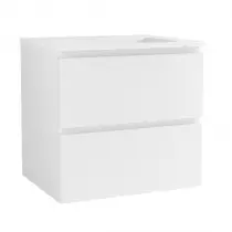 Caisson de meuble Harmonie 60cm prof. 35 2 tiroirs Blanc mat vasque en option - OZE Réf. CAIS-HAR600BM-35