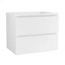 Caisson de meuble Harmonie 70cm 2 tiroirs Blanc mat vasque en option - OZE Réf. CAIS-HAR700BM