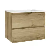 Caisson de meuble Harmonie 70cm 2 tiroirs Chêne doré vasque en option - OZE Réf. CAIS-HAR700CD