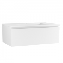 Caisson de meuble Harmonie 80cm 1 tiroir Blanc mat (sans vasque) - OZE Réf. CAIS-HAR800BM-1T