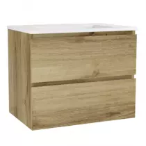 Caisson de meuble Harmonie 80cm 2 tiroirs Chêne doré vasque en option - OZE Réf. CAIS-HAR800CD
