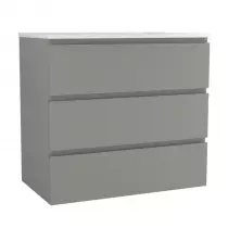 Caisson de meuble Harmonie 80cm 3 tiroirs Argile vasque en option - OZE Réf. CAIS-HAR800AR-3T