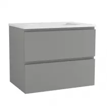 Caisson de meuble Harmonie 80cm prof. 35 2 tiroirs Argile vasque en option - OZE Réf. CAIS-HAR800AR-35