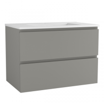 Caisson de meuble Harmonie 90cm 2 tiroirs Argile vasque en option - OZE Réf. CAIS-HAR900AR