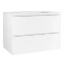 Caisson de meuble Harmonie 90cm 2 tiroirs Blanc mat vasque en option - OZE Réf. CAIS-HAR900BM