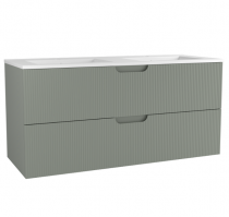 Caisson de meuble Hipster 120cm 2 tiroirs Vert sauge (sans vasque) - OZE Réf. CAIS-HIP1200VS