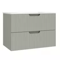 Caisson de meuble Hipster 80cm 2 tiroirs Vert sauge - OZE Réf. CAIS-HIP800VS