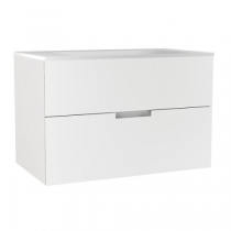 Caisson de meuble Honoré 100cm 2 tiroirs Blanc mat (sans vasque) - O\'DESIGN Réf. CAIS-HONO1000BM