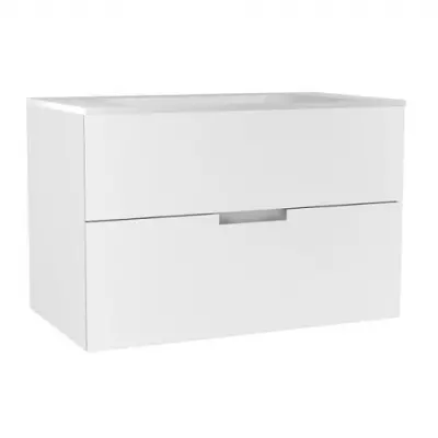 Caisson de meuble Honor� 80cm 2 tiroirs Blanc mat (sans vasque) - O\'DESIGN R�f. CAIS-HONO800BM