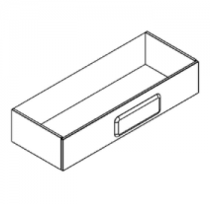 Caisson de rangement BENTO 120cm 1 tiroir / Poignée Nuage - Laque au choix - DECOTEC Réf. 1798611