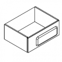 Caisson de rangement BENTO 60cm 1 tiroir / Poignée Nuage - Laque au choix - DECOTEC Réf. 1798581