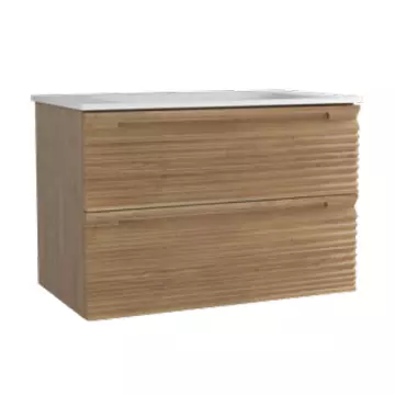 Caisson Dune 100cm 2 tiroirs Ch�ne (sans vasque) - O\'DESIGN R�f. CAIS-DUNE1000CH