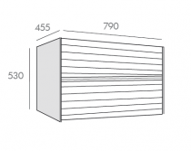 Caisson Dune 80cm 2 tiroirs Sable satiné - O\'DESIGN Réf. CAIS-DUNE800S