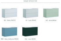 Caisson Frégate 80cm 2 tiroirs Aloé sans poignée - O\'DESIGN Réf. CAISFRE800AV