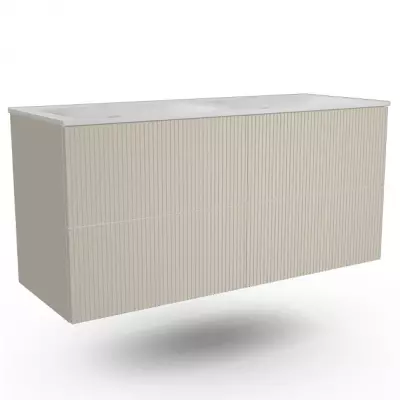 Caisson Gaban 120cm 4 tiroirs Sable velours sans poign�e - O\'DESIGN R�f. CAIS-GAB1200SV