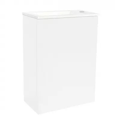 Caisson lave-mains Fr�gate 40cm 1 porte Blanc craie - O\'DESIGN R�f. CAIS-FRE400BM