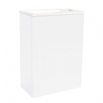 Caisson lave-mains Frégate 40cm 1 porte Blanc craie - O\'DESIGN Réf. CAIS-FRE400BM