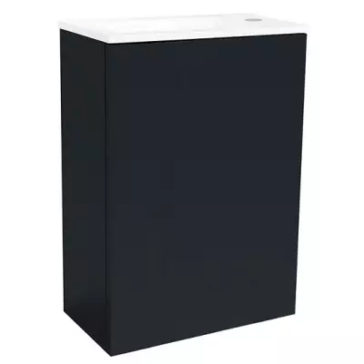 Caisson lave-mains Fr�gate 40cm 1 porte Noir mat - O\'DESIGN R�f. CAIS-FRE400NM