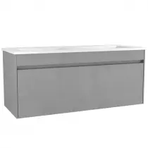 Caisson meuble Agate 120cm 1 tiroir Gris pierre / vasque en option - OZE Réf. CAIS-AGATE1200GP