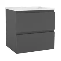 Caisson meuble Come 60cm 2 tiroirs Gris orage - OZE Réf. CAIS-S600G